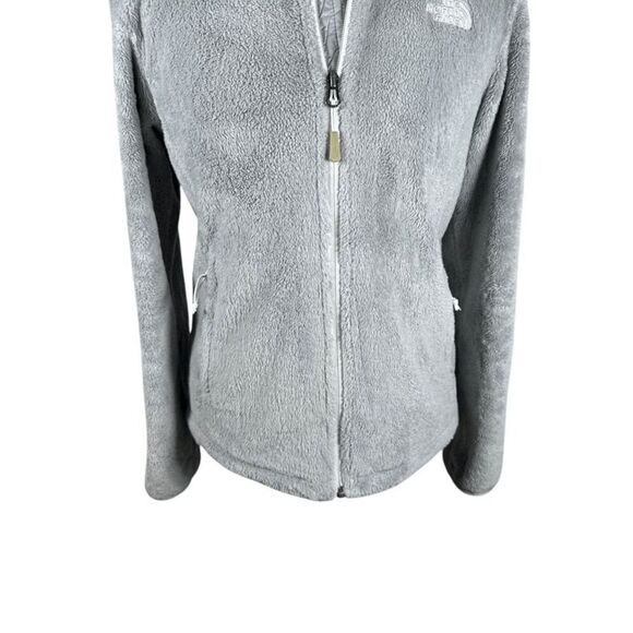 The North Face Osito Fleece Full Zip Jacket Light gray Plush Womens size S - Picture 3 of 10